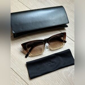 Yves Saint Laurent Tortoise Shell Gradient Sunglasses